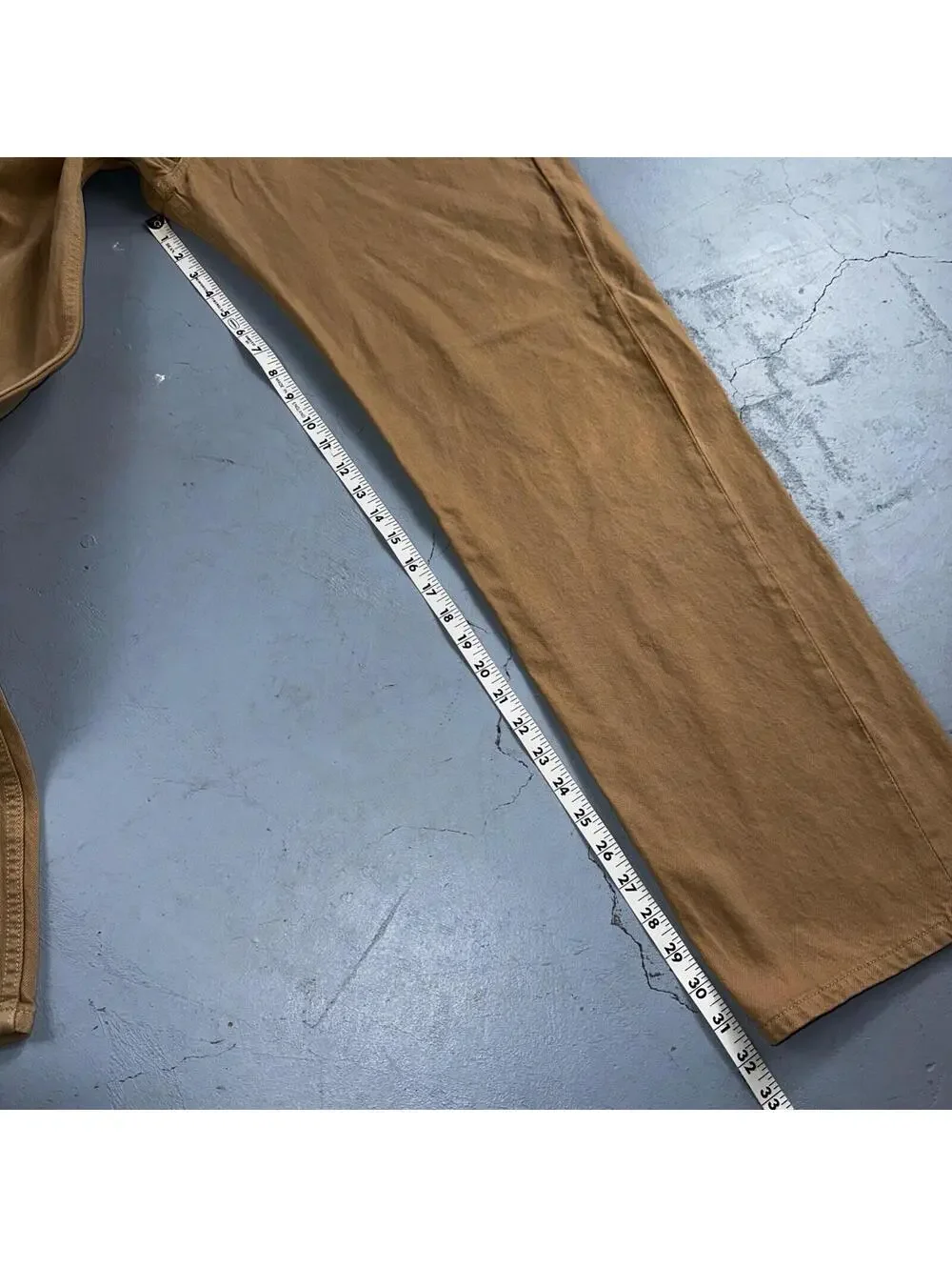 Levis 501 Vintage 90s USA XX Straight Leg Jeans Khaki Brown Wash 42x32 Act 40x32
